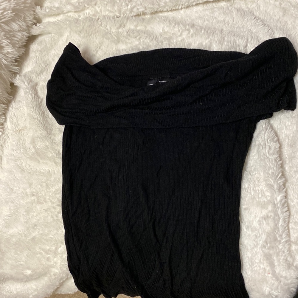 Off the shoulder black medium